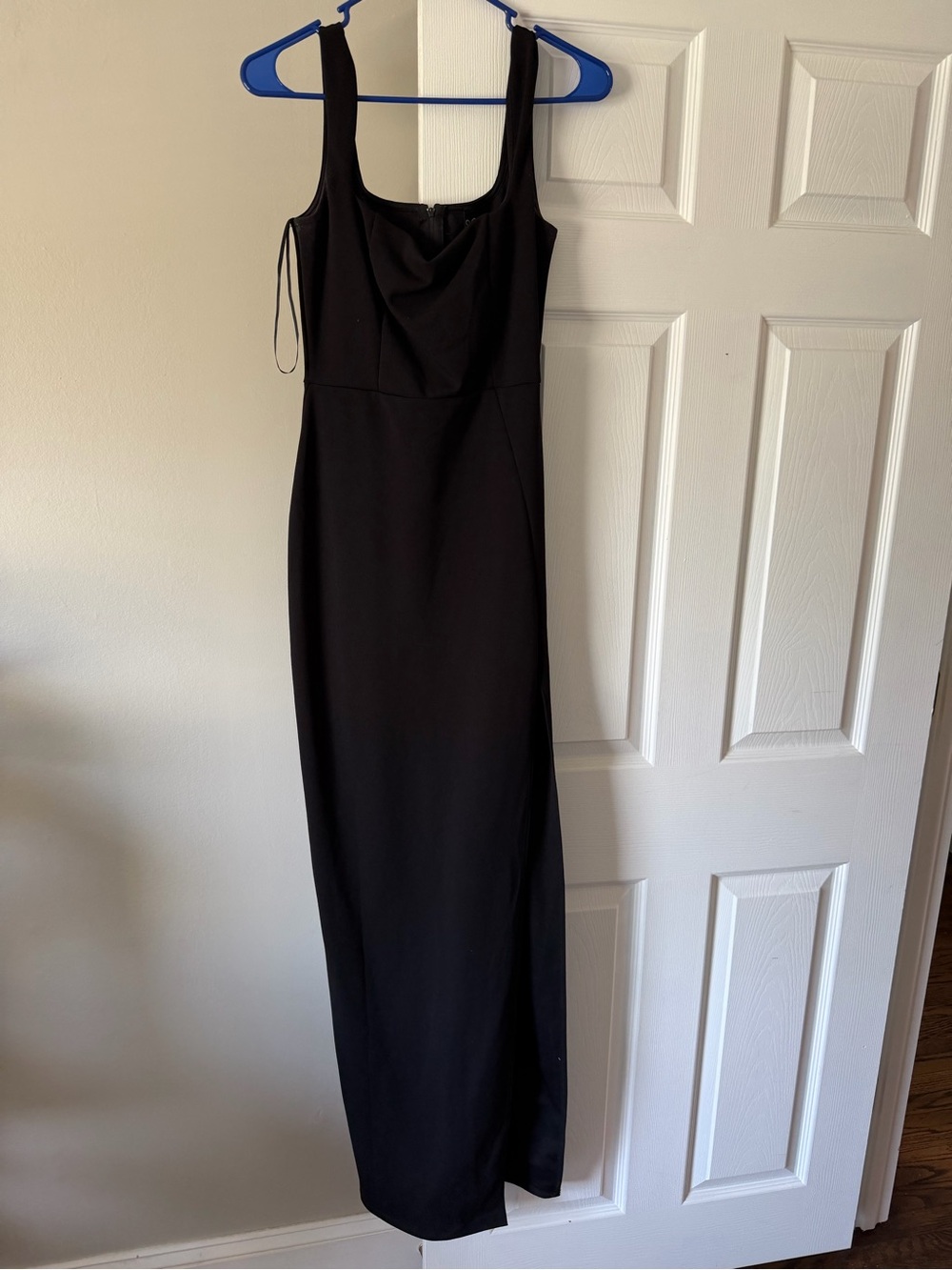 Windsor Black Dress with Slit. Size Small
